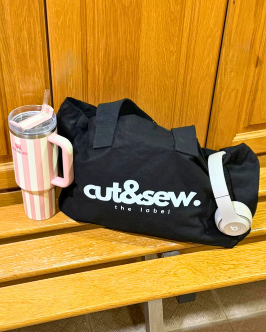 noir cut&sew the label tote bag