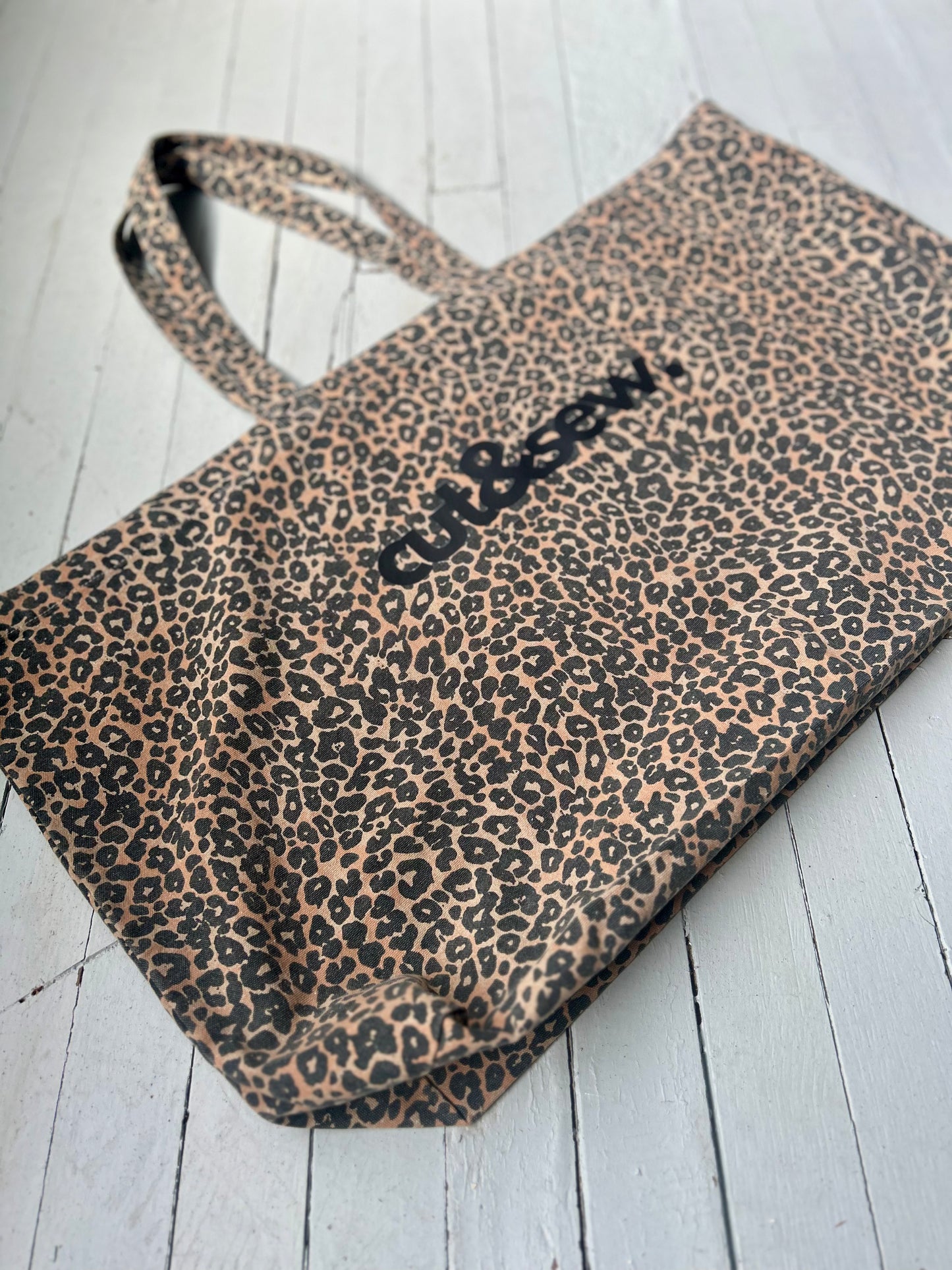 oversized leopard print tote bag