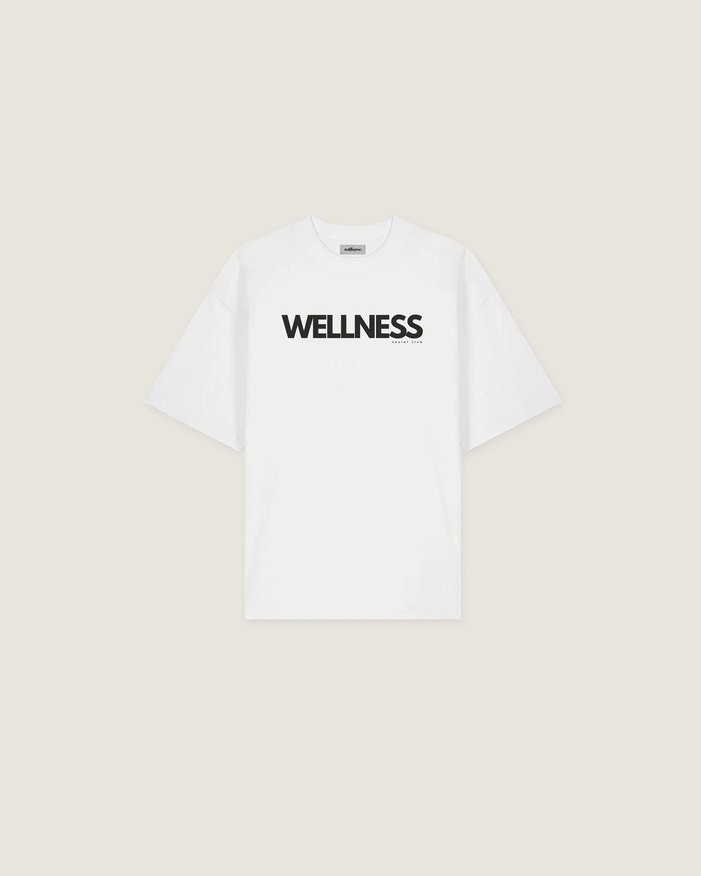 white wellness social club t-shirt