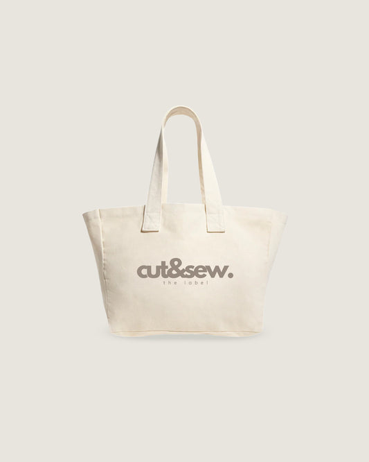 natural cut&sew the label tote bag